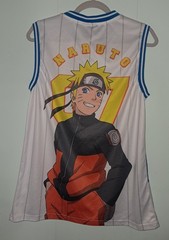 Naruto Shippuden Sublimated Basketball Jersey 07 Tank Top Adult Medium Polyester