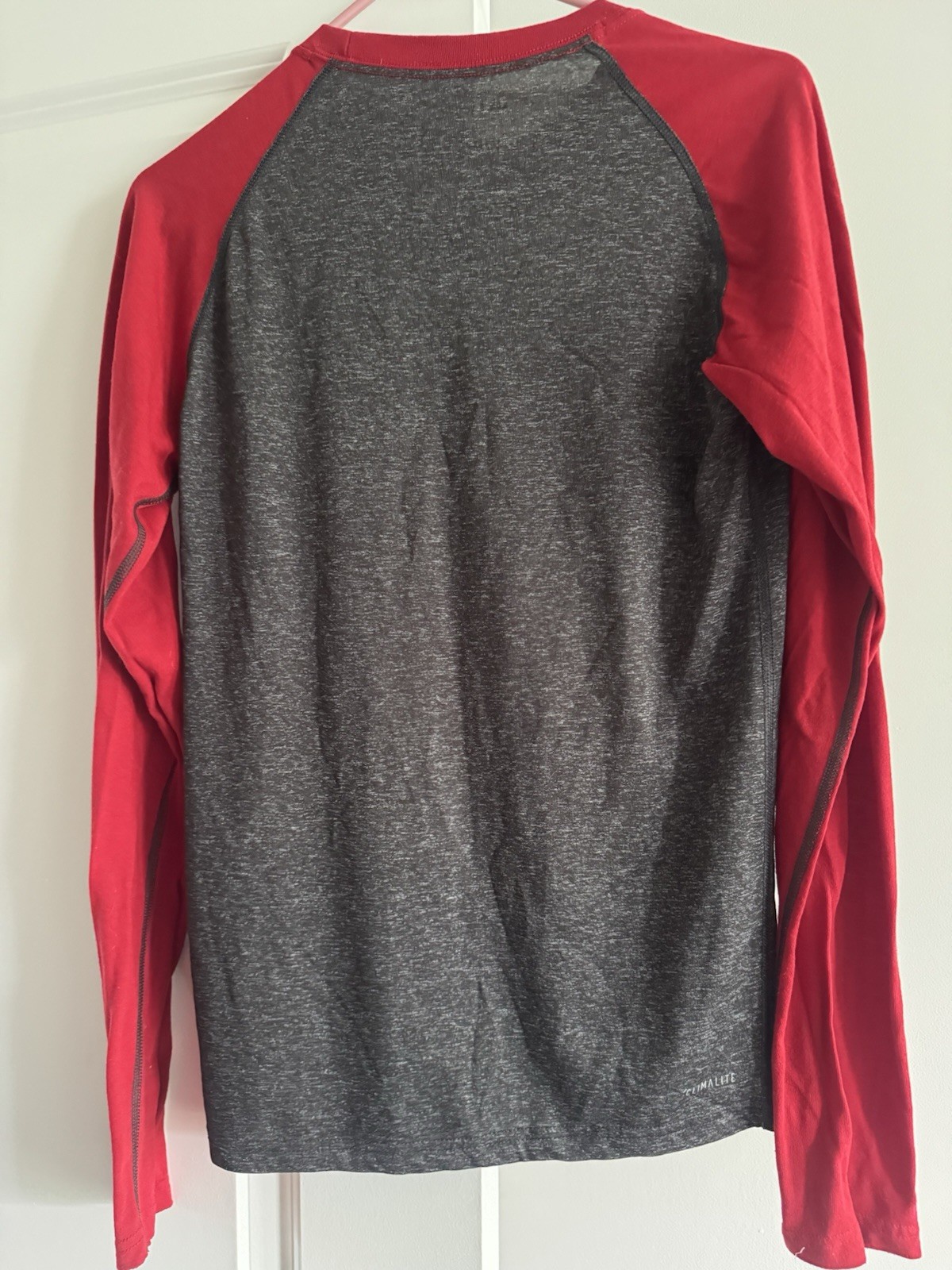 Adidas ClimaLite Louisville Cardinal Long Sleeve T-Shirt Men’s Small Red/ Grey gallery