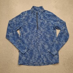 Lululemon Surge Warm Half 1/2 Zip Pullover Men’s Medium Blue Camo Sweater Base
