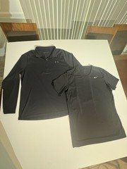 Nike & Under Armour Shirt Lot Dri Fit Wicking Light Mens Large Breathable