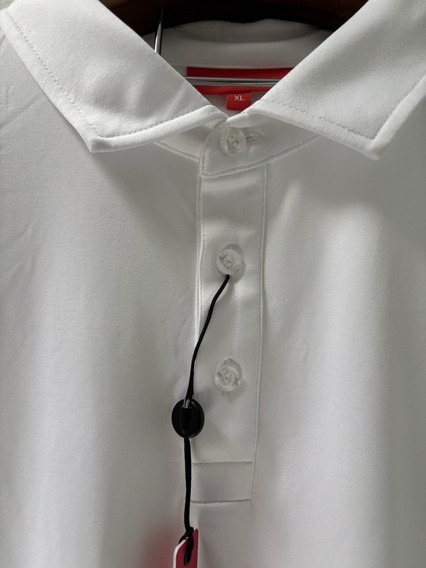 Redvanly Heyward Polo Pure Poly Golf Shirt Men's XL Bright White Stretchable NWT gallery
