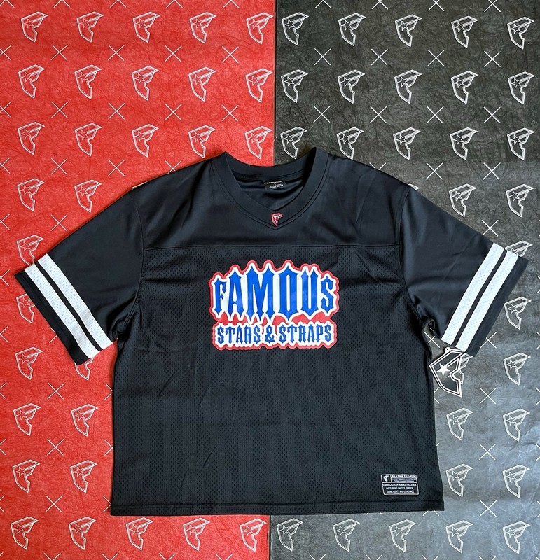Famous Stars And Straps Football Jersey NWT LARGE Travis Barker Blink 182 gallery