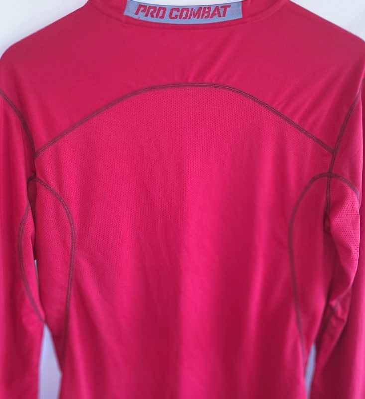 Nike Pro Combat Fitted Mens Medium Long Sleeve Athletic T Shirt Red gallery