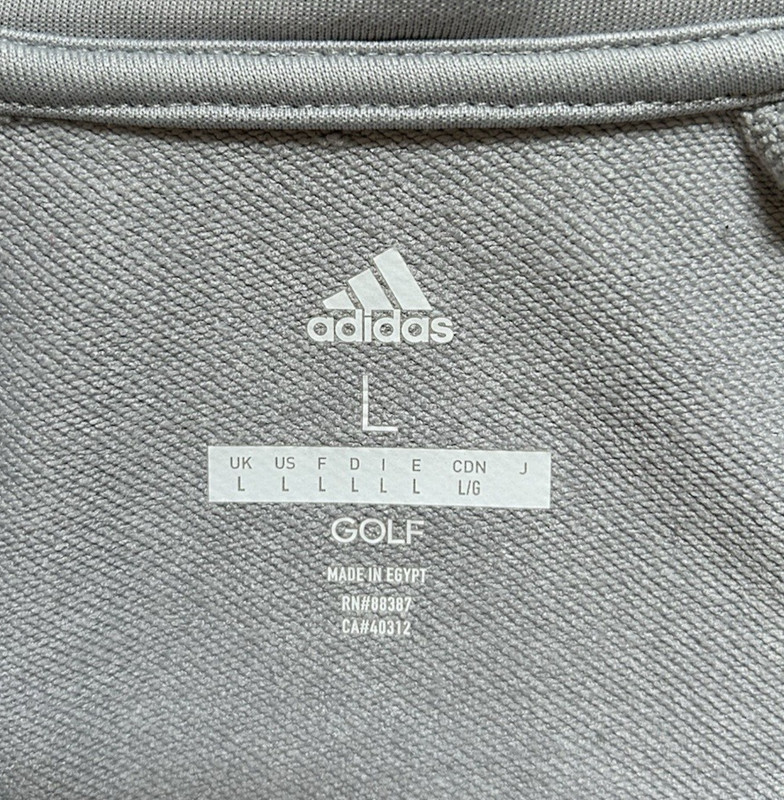 Adidas Golf French Terry 1/4 Zip Pullover • Men's L gallery