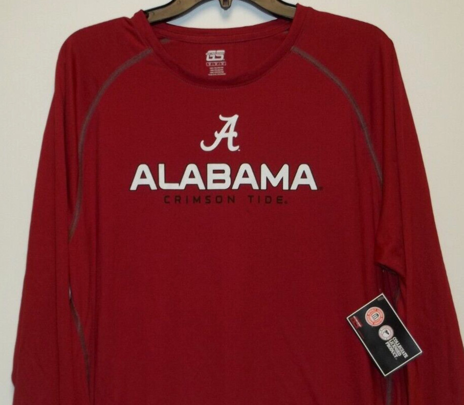 NCAA Alabama Crimson Tide Long Sleeve Shirt By Genuine Stuff- Men's M - New gallery