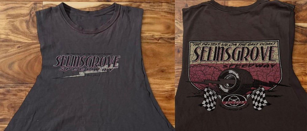 New Tank Tops 1940’s Selinsgrove Speedway-Double Side Tank Tops for Fan