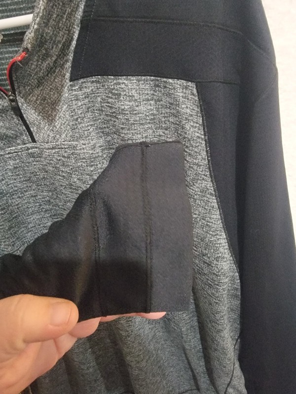 Champion Elite Mens XL Performance 1/4 Zip Pullover Double Dry Gray Black Active gallery