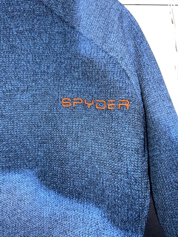 Awesome Spyder 12 Zip Pull-over Men's M Blue and Orange gallery