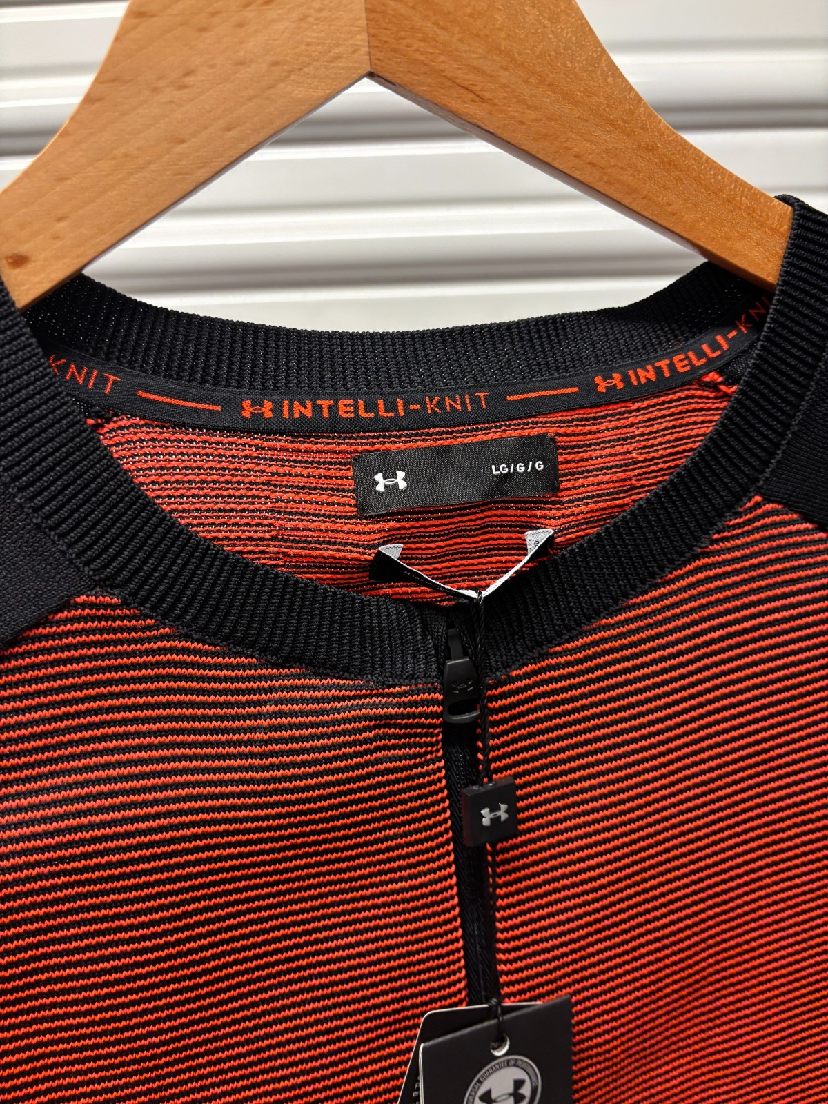 Under Armour Intelli-Knit Men Running Shirt Large Half Zip 1366503 New 0528 gallery