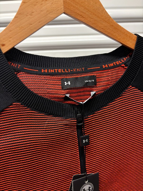 Under Armour Intelli-Knit Men Running Shirt Large Half Zip 1366503 New 0528 gallery