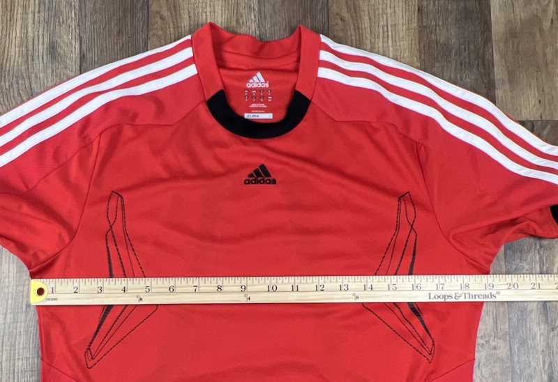 Adidas Climacool Predator Performance Jersey Tee Soccer Sports 3 stripes Small gallery