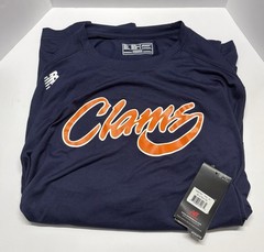 Clams Lacrosse New Balance NB Dry Long Sleeve T-Shirt XL Navy Blue. New w/tags.
