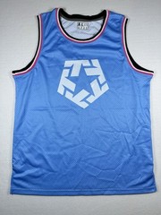 Dehaner Pullover Jersey Tank Top Size XL Blue With Tribalal Logo