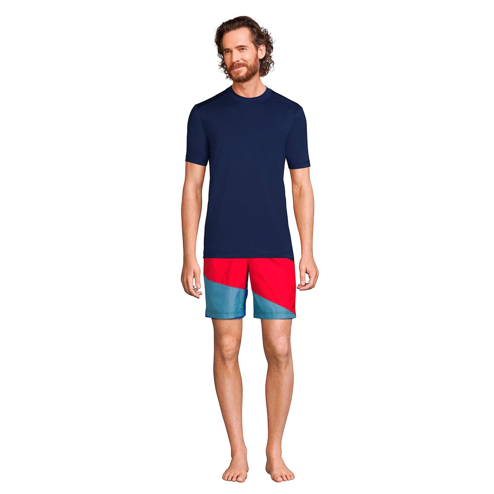 Mens SPF Short Sleeve Cooling Tee Deep Sea Navy Regular Medium gallery