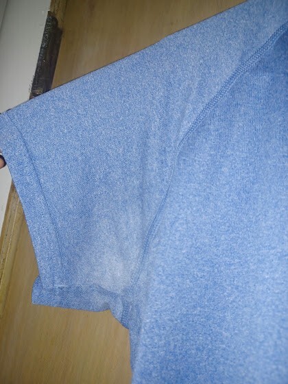 under armor active tee light blue v neck. 28inches long and 19 1/2 wide gallery