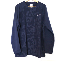 Nike Dri Fit Wool Crew Top Outerwear Pullover Golf Apparel Navy DR5284-410 Sz XL