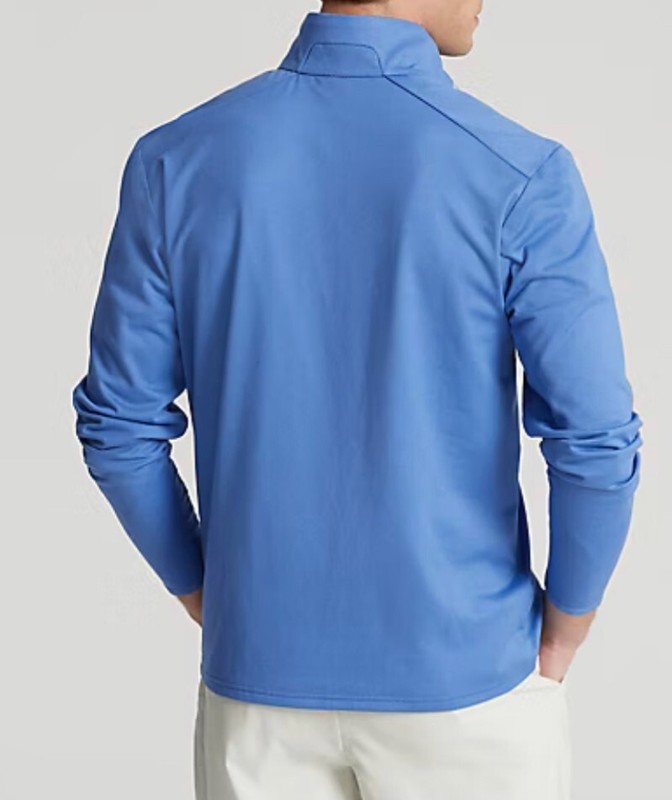 RLX Ralph Lauren Men’s 1/4 Zip Classic Fit Luxury Jersey Pullover Blue SZ.L NWT gallery