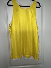 Nike Standard Issue Reversible Basketball Jersey DQ5731-735 Yellow White Medium