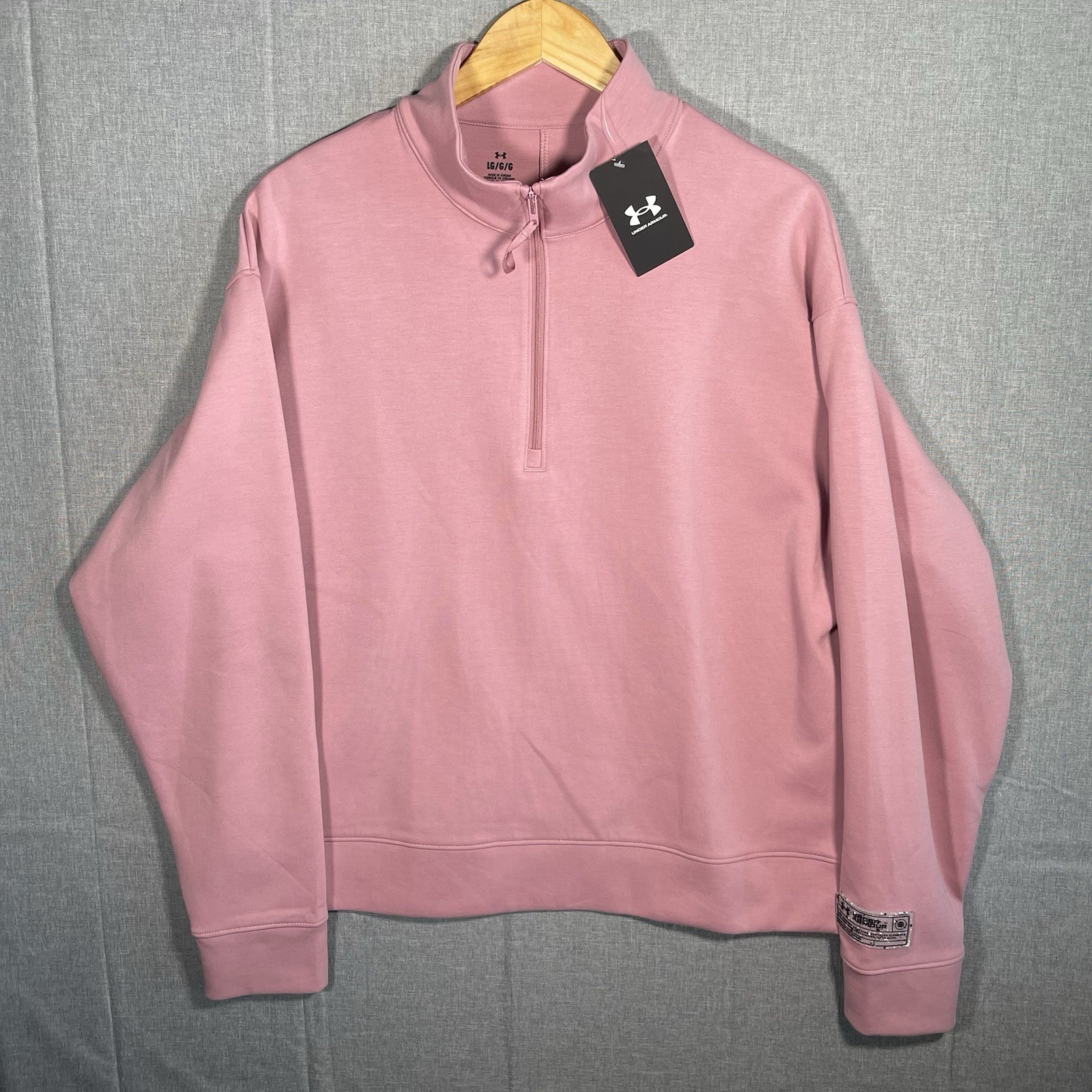 Unisex Large UA Under Armour UA Summit Knit 1/2-Zip Sweatshirt Golf Outdoor NWT gallery