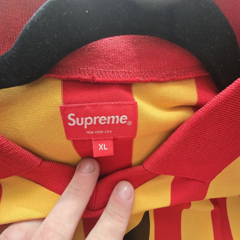 Supreme Playboy Soccer Jersey (SS18) Red/Yellow Size XL gallery