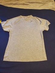 Gymshark Mens T Shirt Gray Short Sleeve Gym Workout Men’s Size Medium