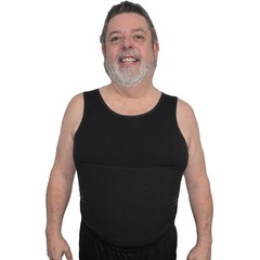 Men’s Ultra Slimming Shirt – Sleeveless Chest and Tummy Control Undershirt – …