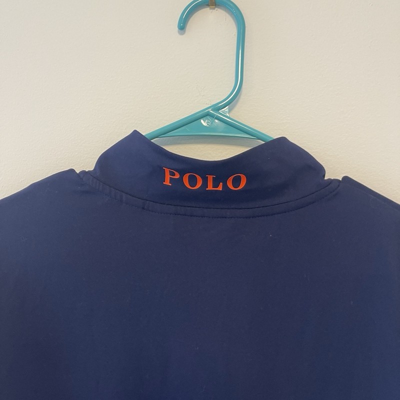 Polo Golf Ralph Lauren Performance Quarter Zip Pullover French Navy Blue NWT gallery