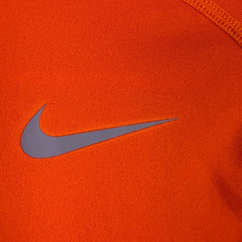 Nike Pro Combat Dri-FIT Compression Shirt Mens Medium Orange Long Sleeve Workout gallery
