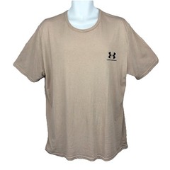 Under Armour Loose Fit T-Shirt/ Men’s (XL) Beige Cotton Poly Blend
