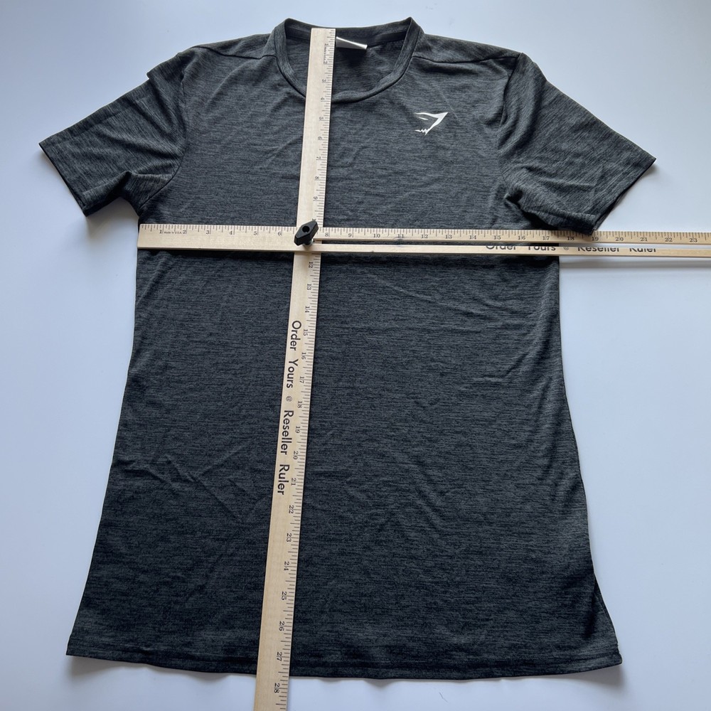 Gymshark Shirt Men's Small Gray Heather Arrival Performance Stretch Athleisure