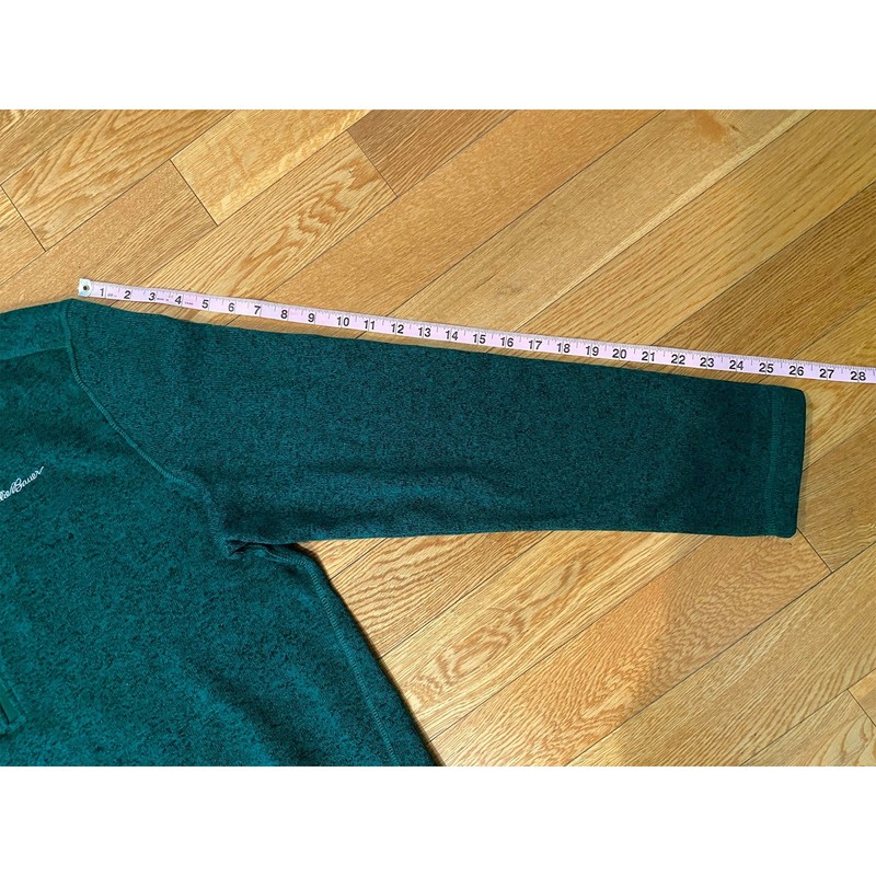 Eddie Bauer Green Half Zip Pullover Mock Neck Sweatshirt Sweater XL NWT gallery