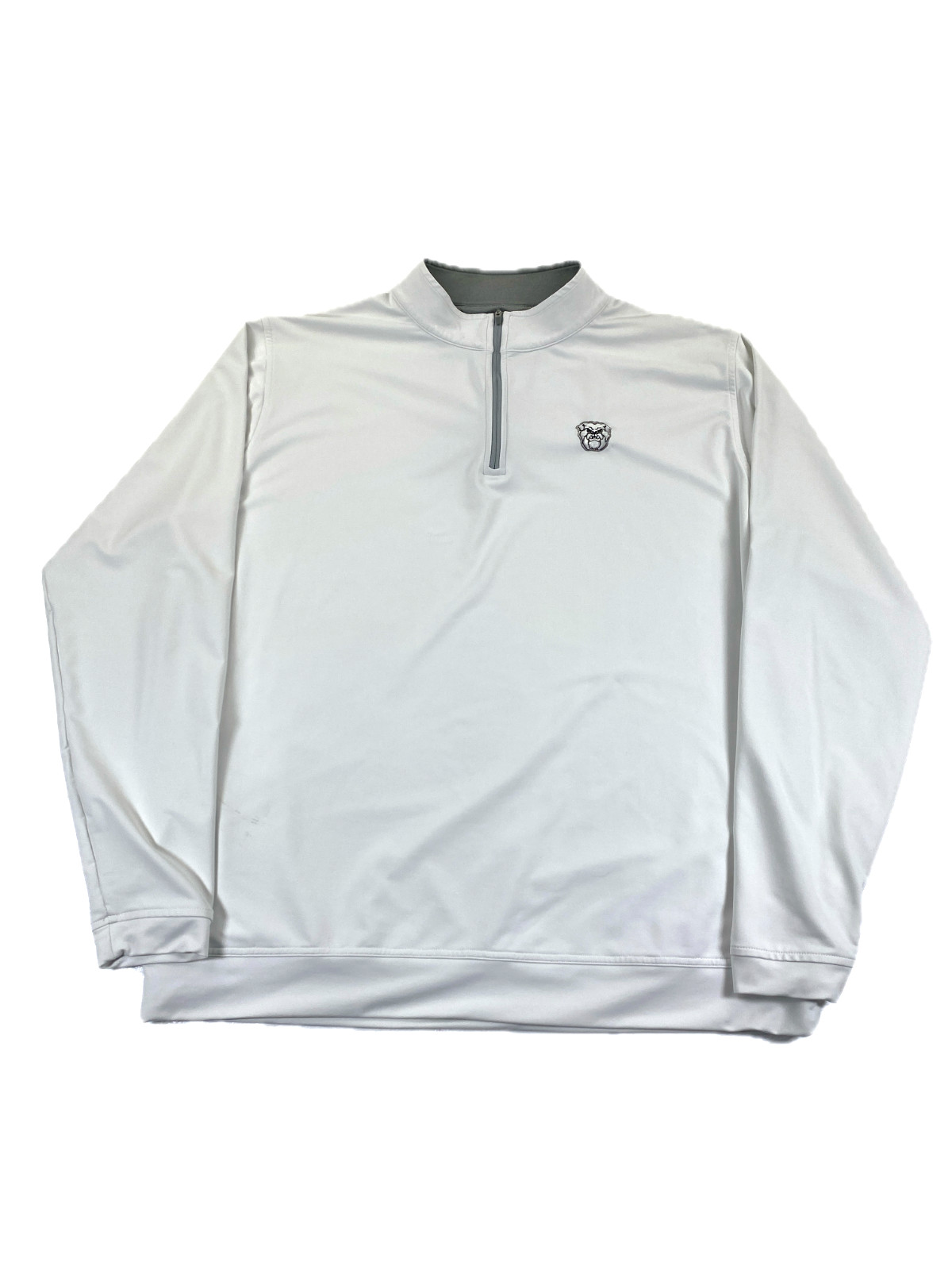 Peter Millar Crown Men's 1/4 Zip Butler Bulldogs Logo White Golf Pullover XXL gallery