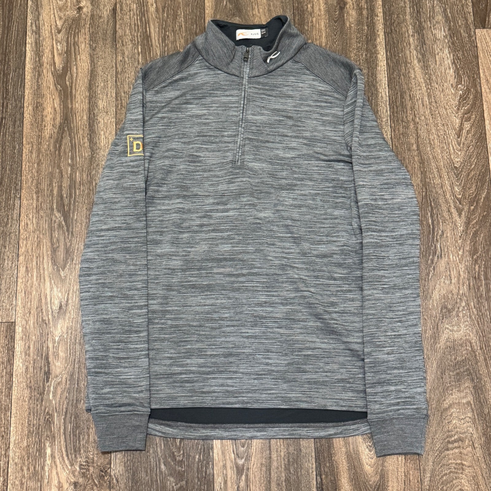 Kjus Liam Techwool Half-Zip Sweater Men's Medium 50 Gray Pullover Company Logo gallery