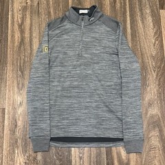 Kjus Liam Techwool Half-Zip Sweater Men’s Medium 50 Gray Pullover Company Logo