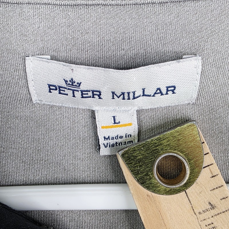Peter Millar 1/4 Zip Pullover Mens L Black Perth Performance Children's Village gallery