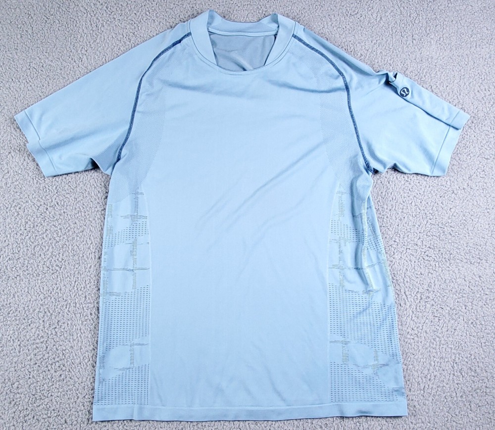 Lululemon Tech T-Shirt Blue No Size Tag Material Tags