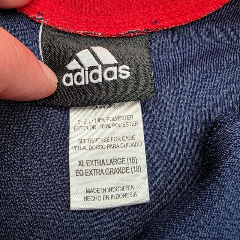 Adidas Men's Extra Large s Boston Red Sox MLB 1/4 Zip Pullover Jacket Navy Blue gallery