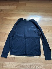 Nike Tech Fleece Lightweight Long-Sleeve Shirt Black Size M MENS