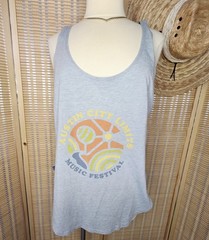 Austin City Limits sky blue tank top in size XL