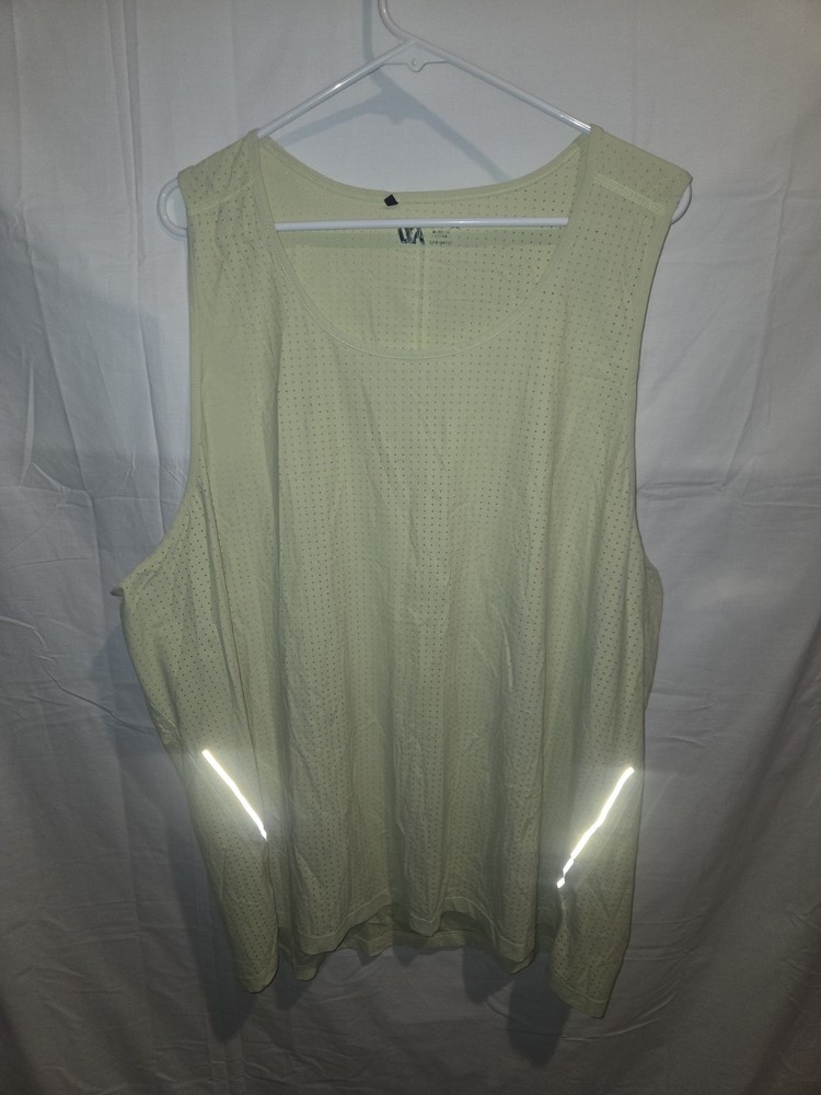VRST Tank Top Loose Fit Men's Yellow Athletic Shirt Size XXL