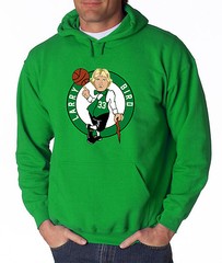 GREEN Larry Bird Boston Celtics “LOGO” shirt Hooded SWEATSHIRT HOODIE
