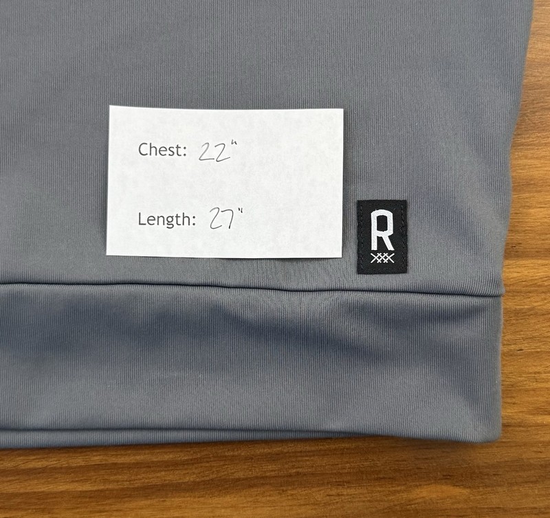 Rhone Essentials Performance Long Sleeve Crew Shirt Men's Medium Gray Excellent! gallery