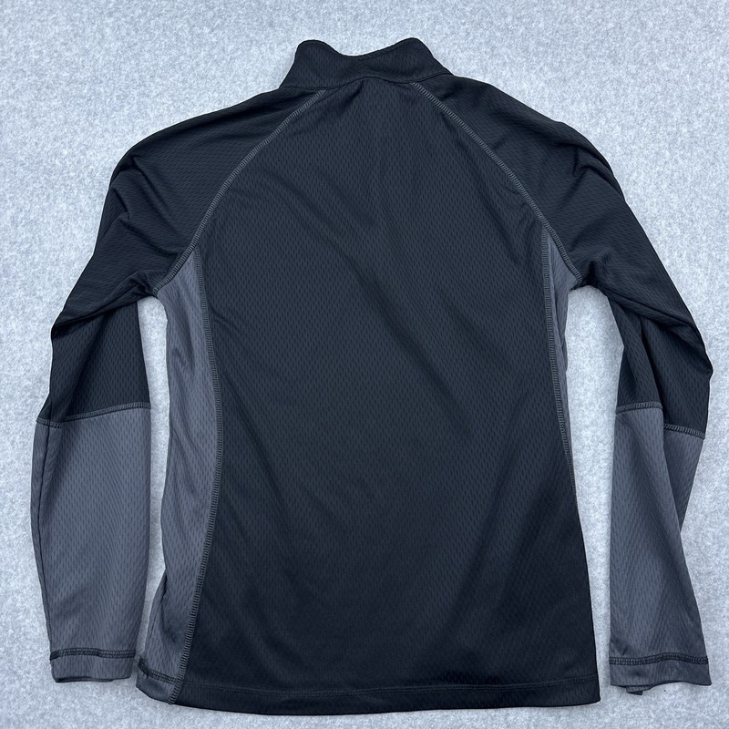 ASICS Running Performance 1/4 Zip Pullover Men's Small Black Stretch Lightweight gallery