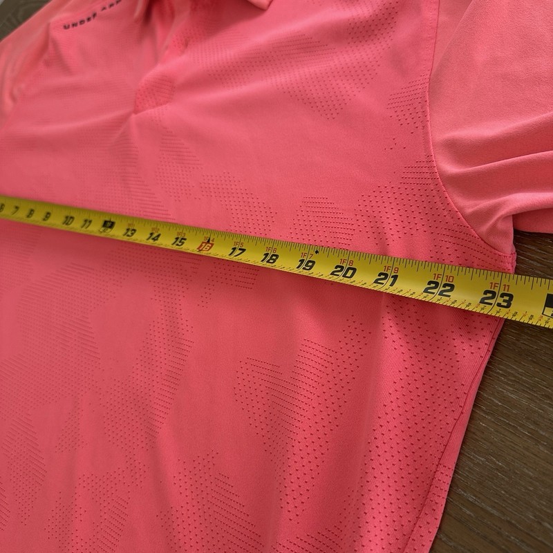 Under Armour Threadborne Outer Glow Polo XL Men Orange/pink Short Sleeve gallery