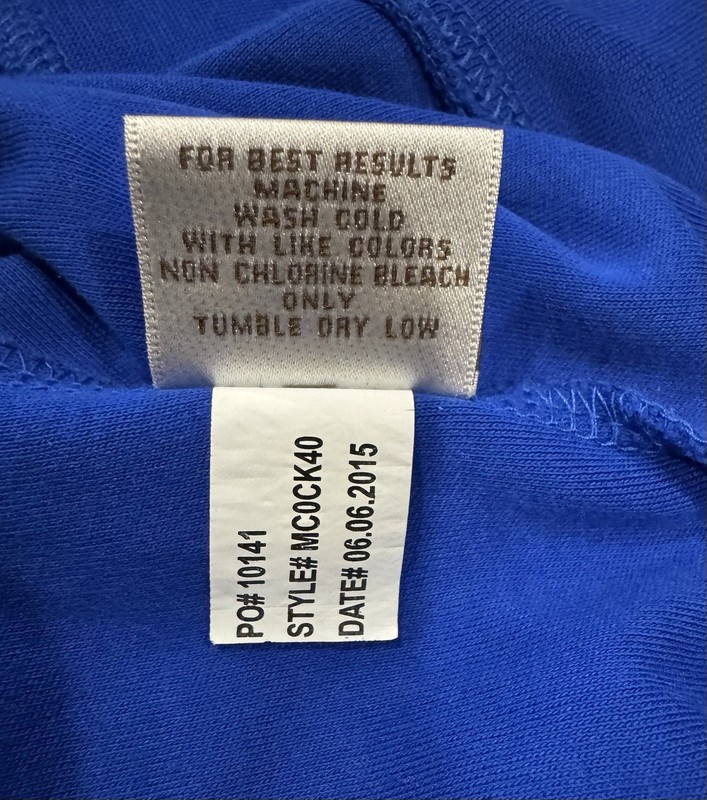 Peter Millar 1/4 Zip Large Pullover Blue with D Logo 100% Cotton gallery