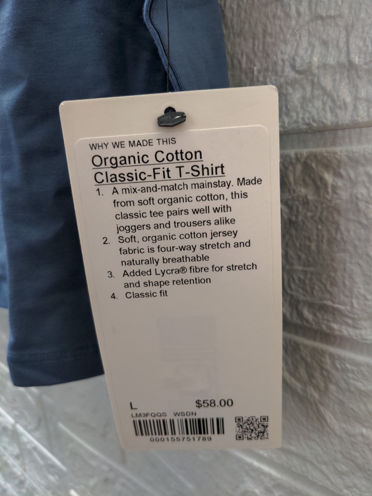New Lululemon Men's Organic Cotton Classic Fit T-shirt Sz L gallery