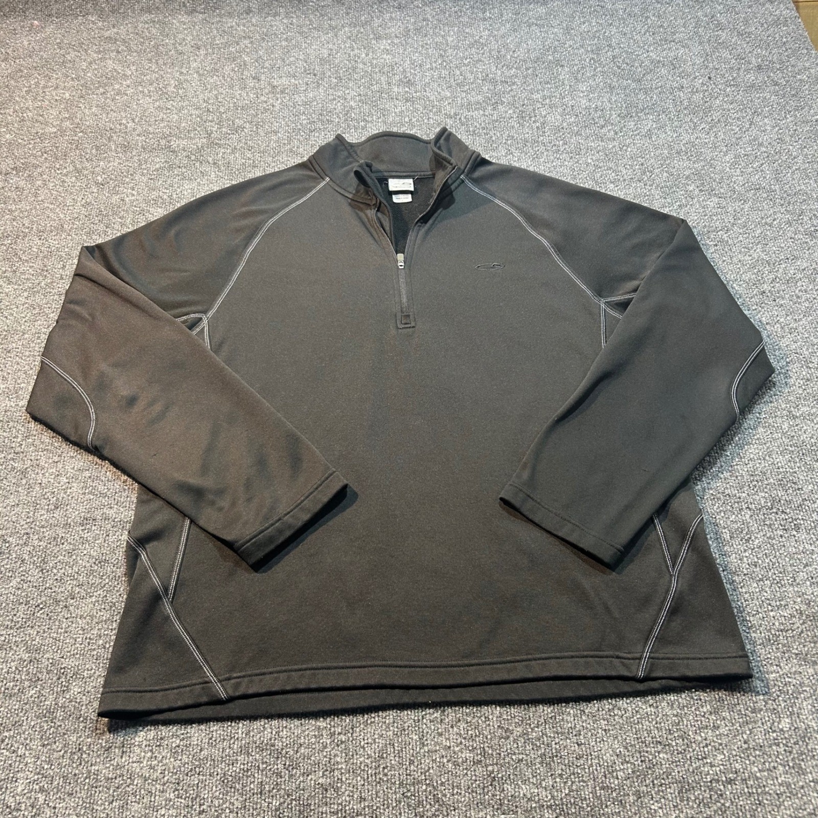 C9 by Champion Mens Athletic Black Quarter Zip Fleece Pullover Leisure Large gallery