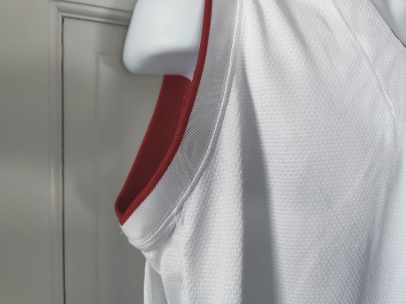 Russell Athletic Dri-Power White with Red Trim Jersey Size L gallery