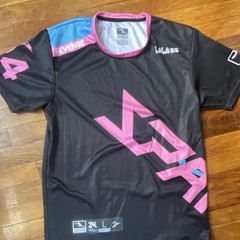 OWL Spark Men’s Esports Jersey REVENGE Black Pink Blue Graphic Print Size L