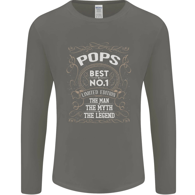 Fathers Day No 1 Pops Man Myth Legend Mens Long Sleeve T-Shirt gallery